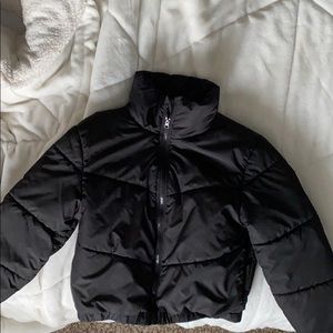 Cropped retro puffer